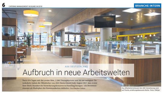 Catering Management 4-2018 Aufbruch in neue Arbeitswelten