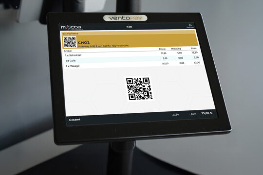 Kundendisplay mit E-Bon