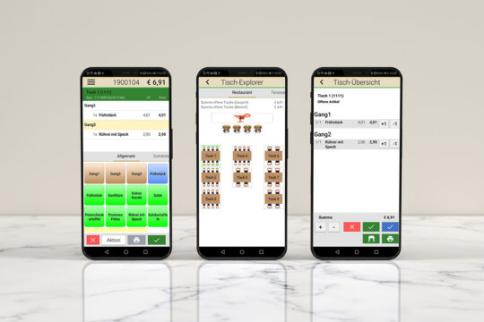 Smartphone-Kasse mocca.touch.mobile