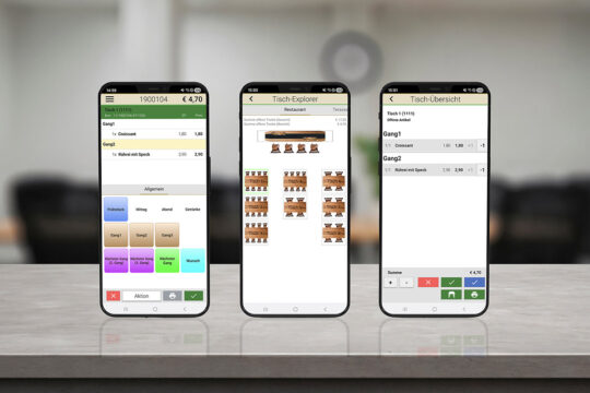 Smartphone-Kasse mocca.touch.mobile