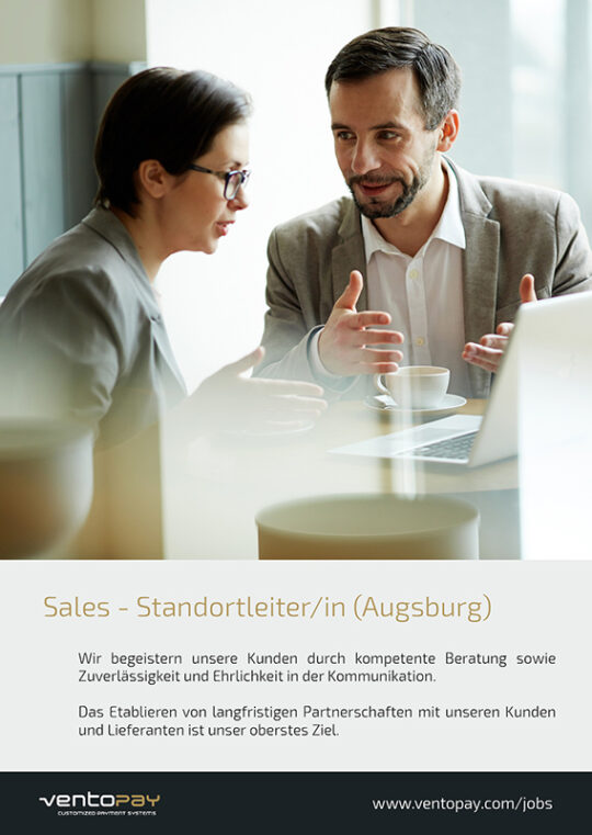 Jobausschreibung Sales - Standortleiter/in (Augsburg)