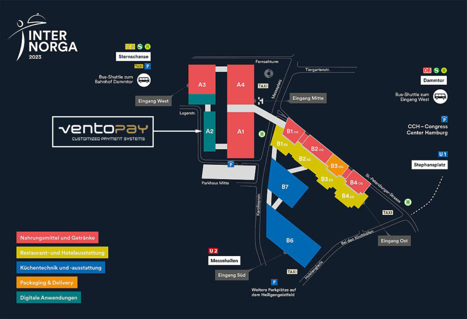 Geländeplan Messe Hamburg