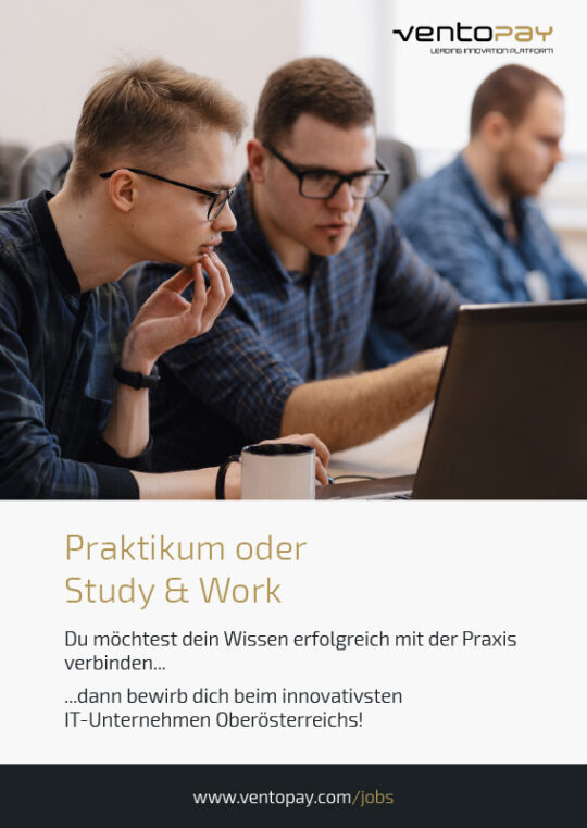 Jobausschreibung Praktikum oder Study and Work