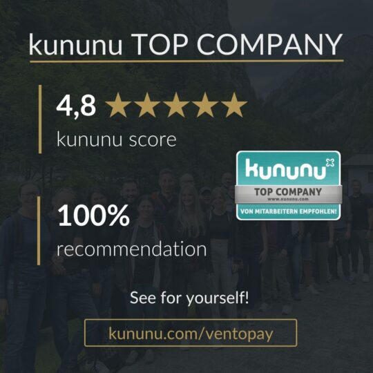 ventopay is kununu Top Company
