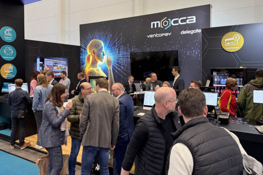 Der gut besuchte Messestand der mocca-group.ai auf der INTERNORGA 2025.