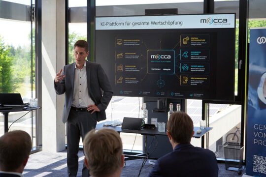 Johannes Reichenberger (mocca-group.ai & ventopay) erklärte, wie KI entlang der Wertschöpfungskette bei ventopay integriert wird und als Plattformansatz nachhaltige Effizienz- und Innovationspotenziale erschließt. © ventopay gmbh