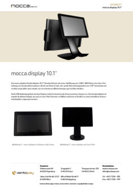 Datenblatt mocca.display Kundendisplay 10.1''